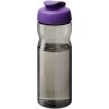 Bidon H2O Eco o pojemności 650 ml z wieczkiem zaciskowym P072593C ciemnografitowy / fioletowy