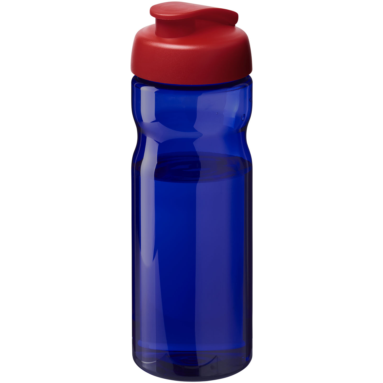 Bidon H2O Eco o pojemności 650 ml z wieczkiem zaciskowym P072593C błękit królewski / czerwony