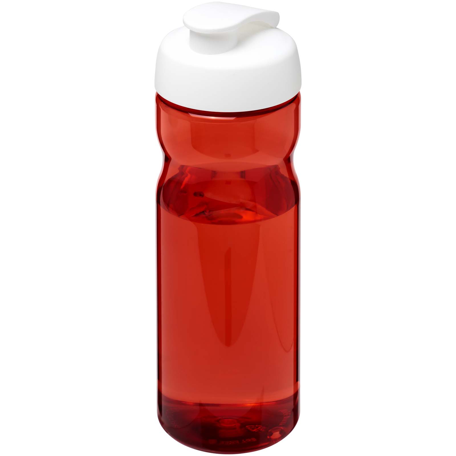 Bidon H2O Active® Eco POP Base o pojemności 650 ml z wieczkiem zaciskowym P072593C czerwony / biały