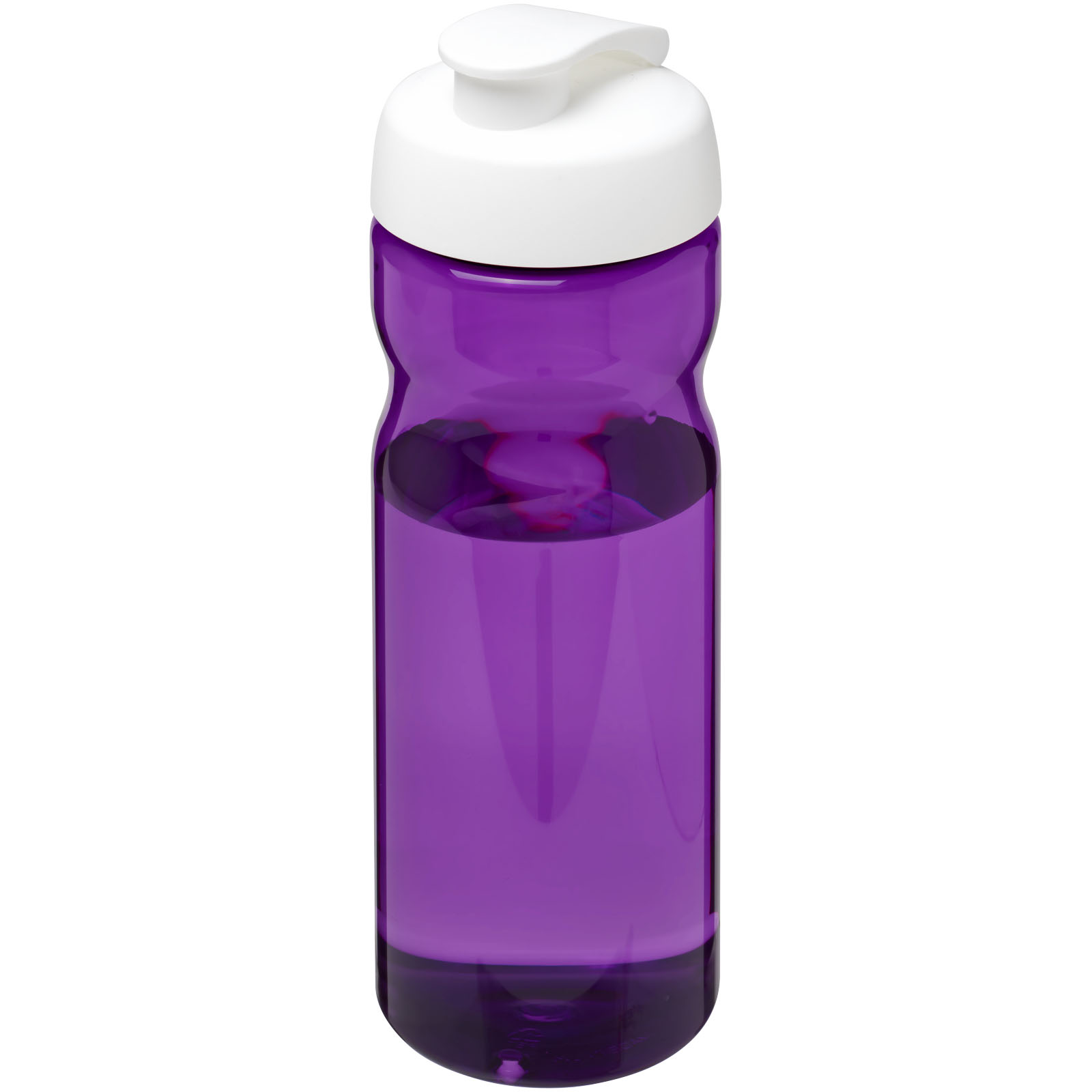 Bidon H2O Active® Eco POP Base o pojemności 650 ml z wieczkiem zaciskowym P072593C fioletowy / biały