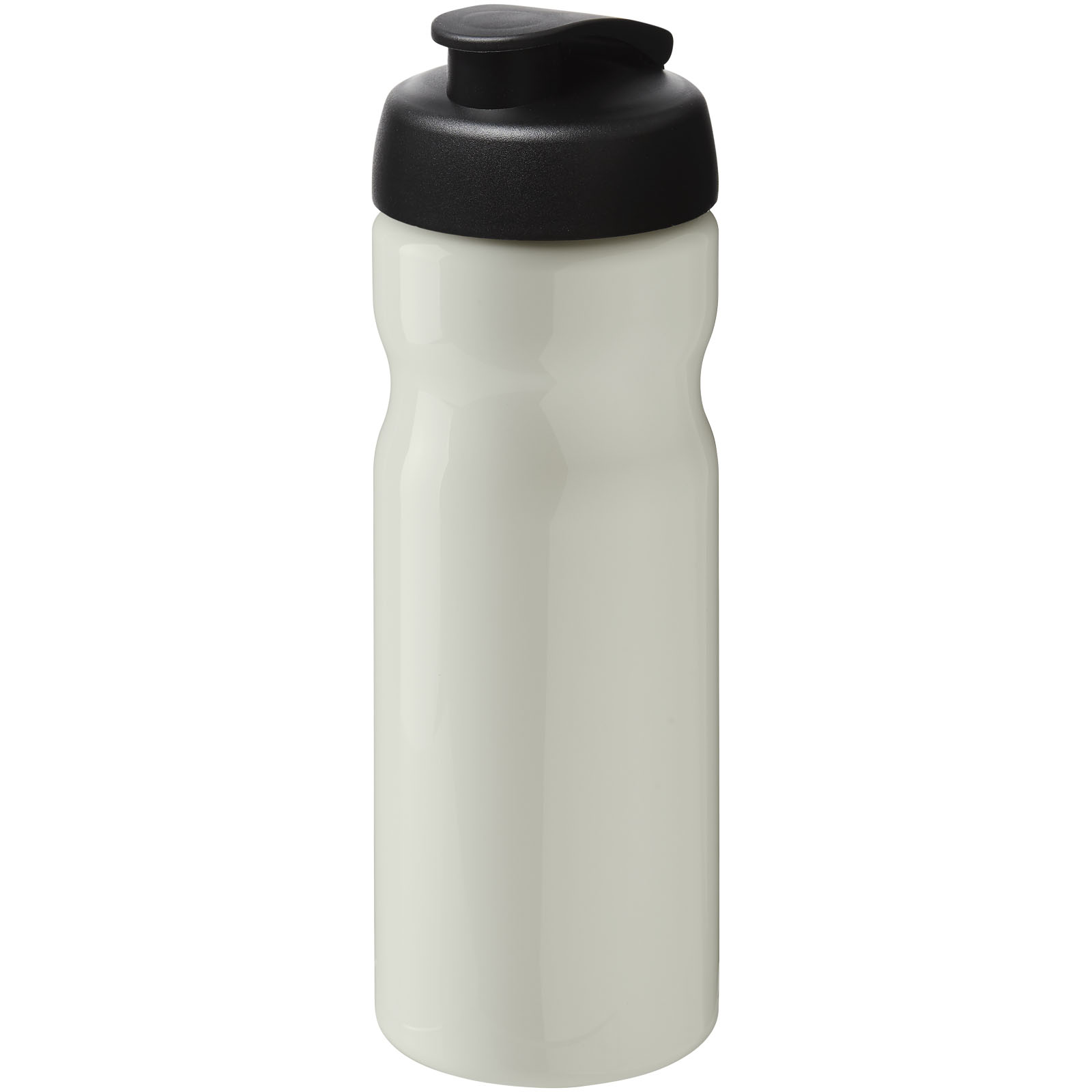 Bidon H2O Active® Eco POP Base o pojemności 650 ml z wieczkiem zaciskowym P072593C kość słoniowa / czarny