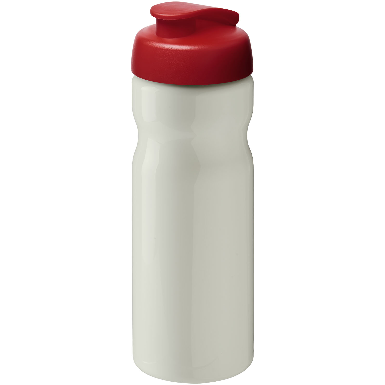 Bidon H2O Active® Eco POP Base o pojemności 650 ml z wieczkiem zaciskowym P072593C kość słoniowa / czerwony