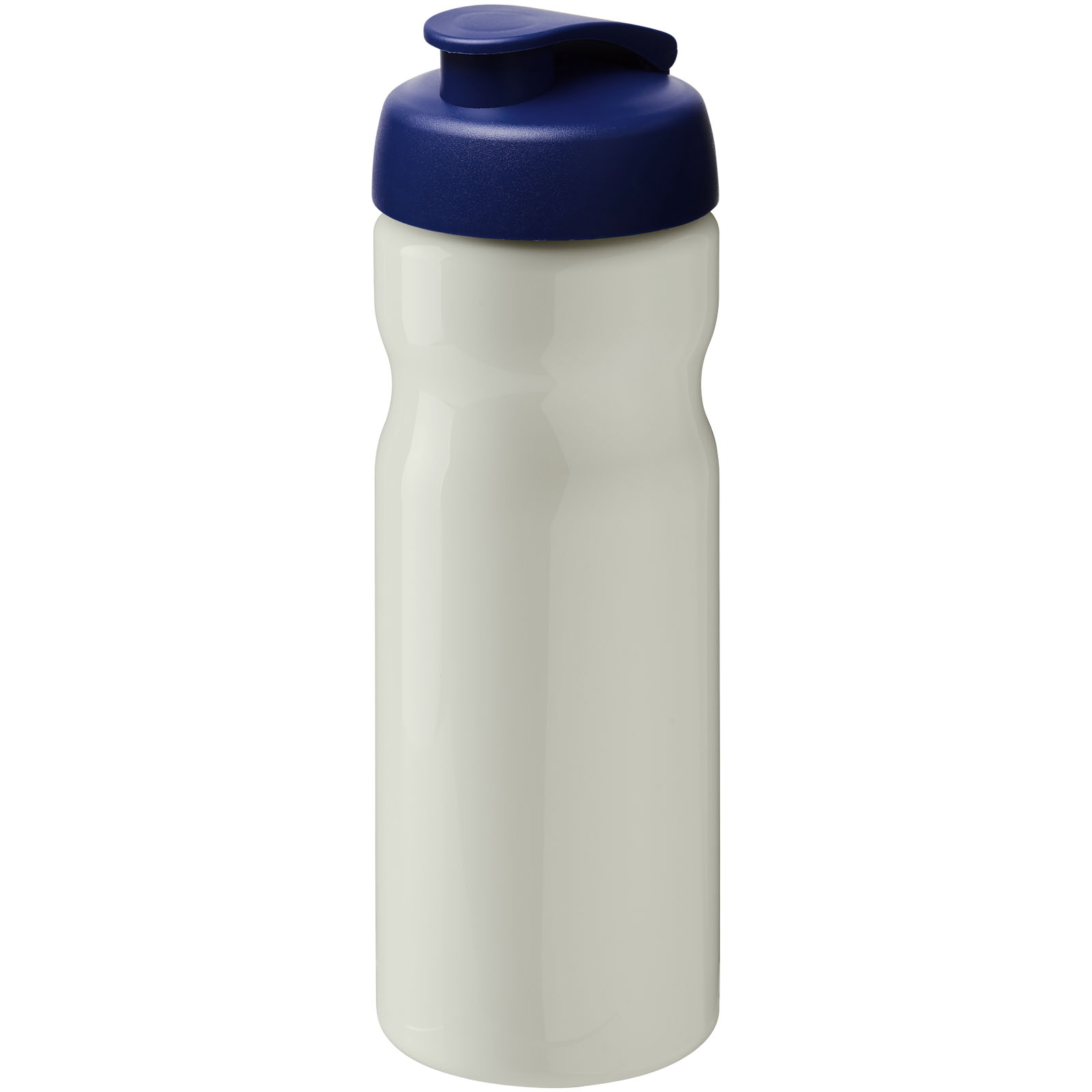 Bidon H2O Active® Eco POP Base o pojemności 650 ml z wieczkiem zaciskowym P072593C kość słoniowa / niebieski