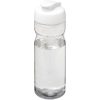 Bidon H2O Active® Eco POP Base o pojemności 650 ml z wieczkiem zaciskowym P072593C przezroczysty / biały