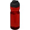 Bidon H2O Active® Eco POP Base o pojemności 650 ml z wieczkiem zaciskowym P072593C czerwony / czarny