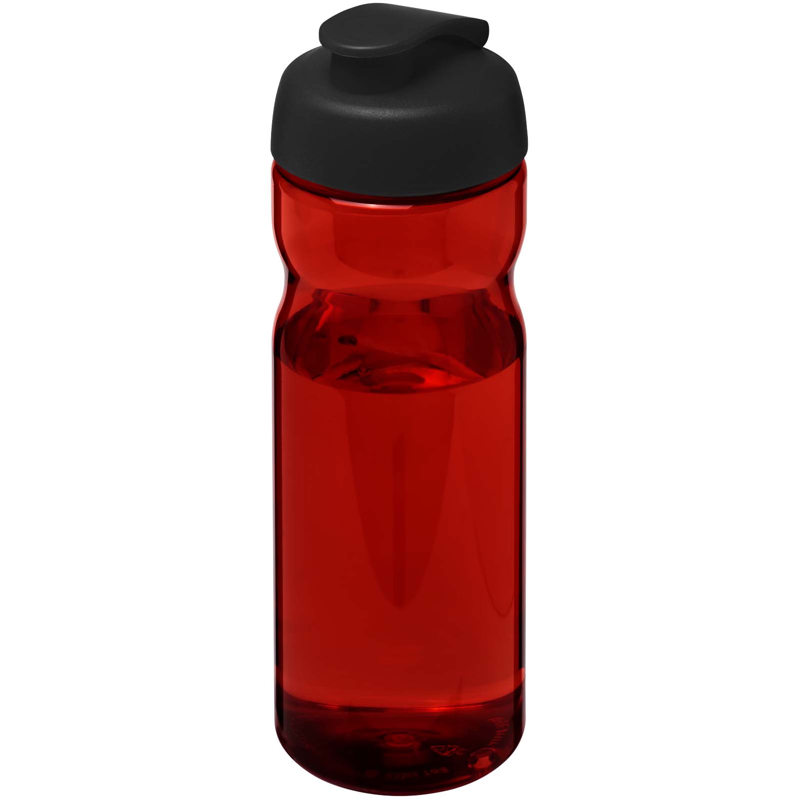 Bidon H2O Active® Eco POP Base o pojemności 650 ml z wieczkiem zaciskowym P072593C czerwony / czarny