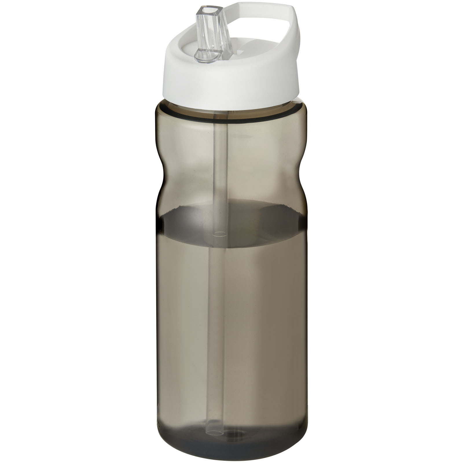 Bidon H2O Eco o pojemności 650 ml z wieczkiem z dzióbkiem P072638C ciemnografitowy / biały