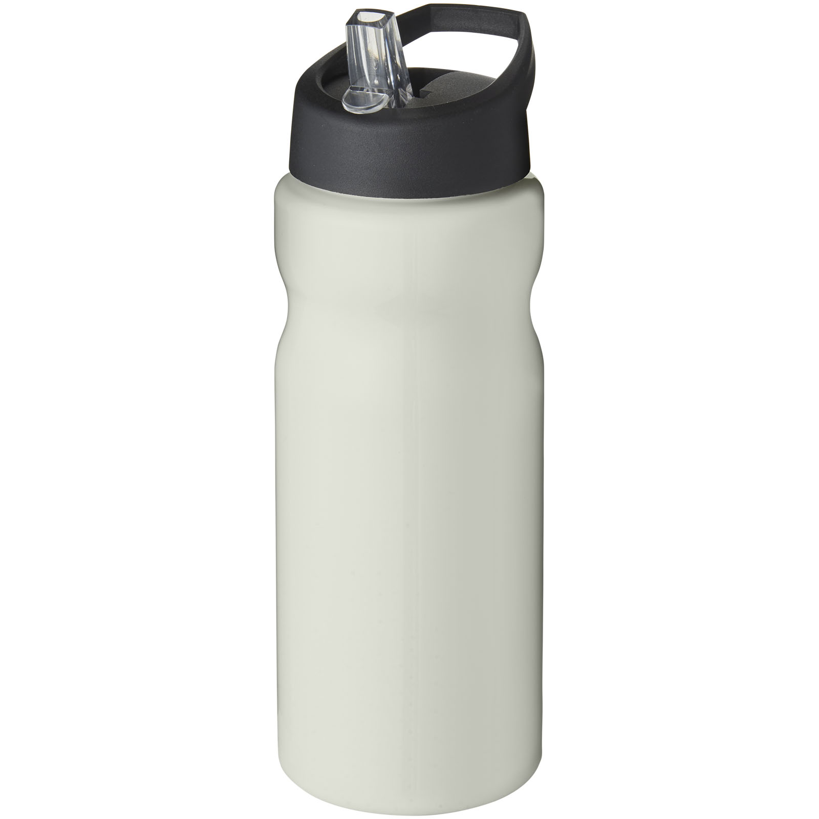 Bidon H2O Eco o pojemności 650 ml z wieczkiem z dzióbkiem P072638C kość słoniowa / czarny
