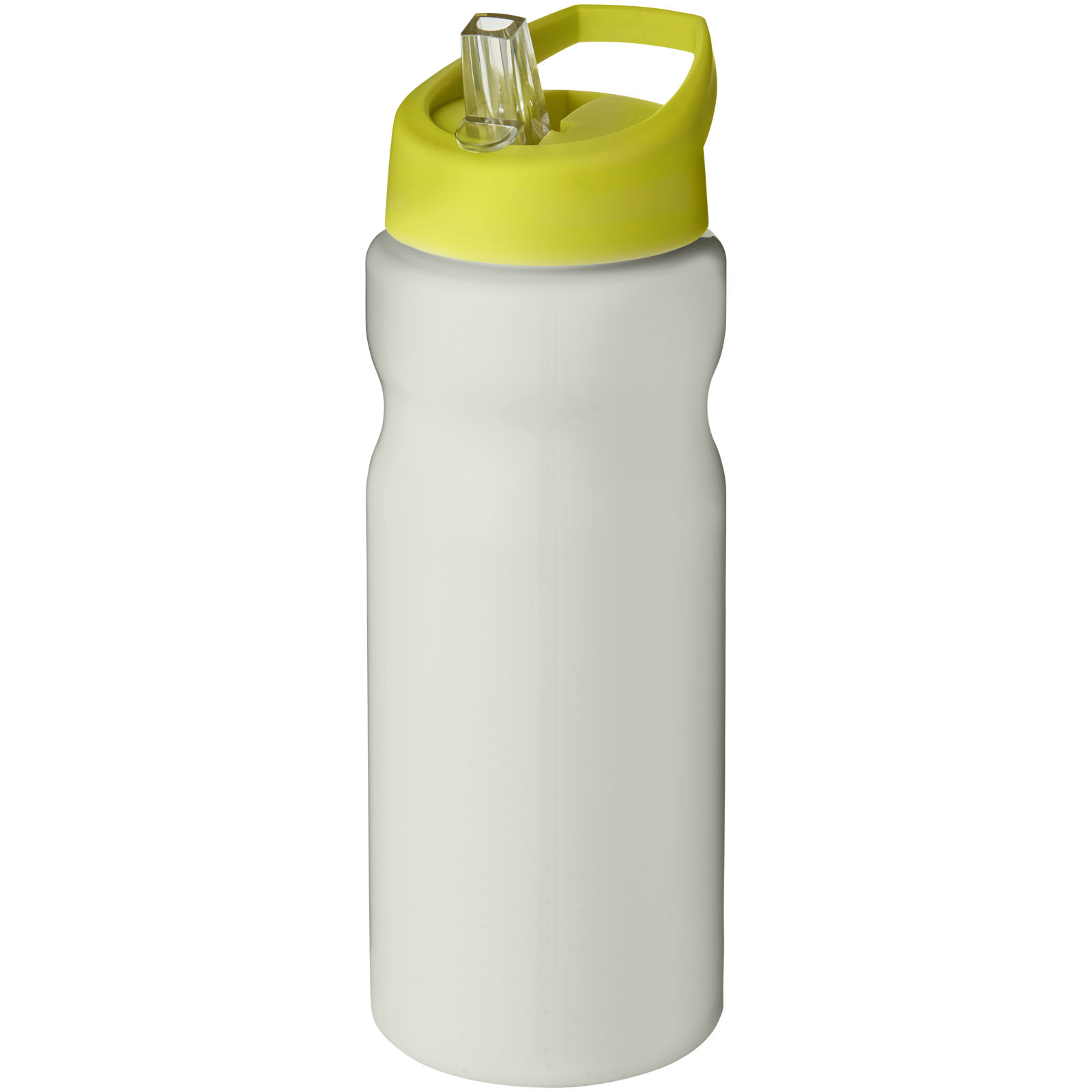 Bidon H2O Eco o pojemności 650 ml z wieczkiem z dzióbkiem P072638C kość słoniowa / limonka