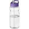 Bidon H2O Eco o pojemności 650 ml z wieczkiem z dzióbkiem P072638C przezroczysty / fioletowy