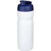 Bidon Baseline® Plus o pojemności 650 ml z otwieranym wieczkiem P069554C biały / niebieski