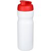 Bidon Baseline® Plus o pojemności 650 ml z otwieranym wieczkiem P069554C biały / czerwony