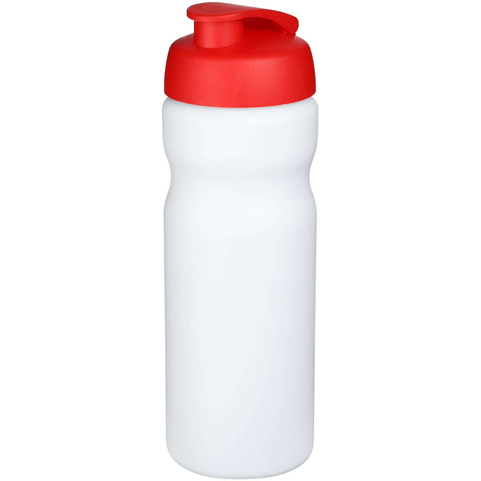 Bidon Baseline® Plus o pojemności 650 ml z otwieranym wieczkiem P069554C biały / czerwony