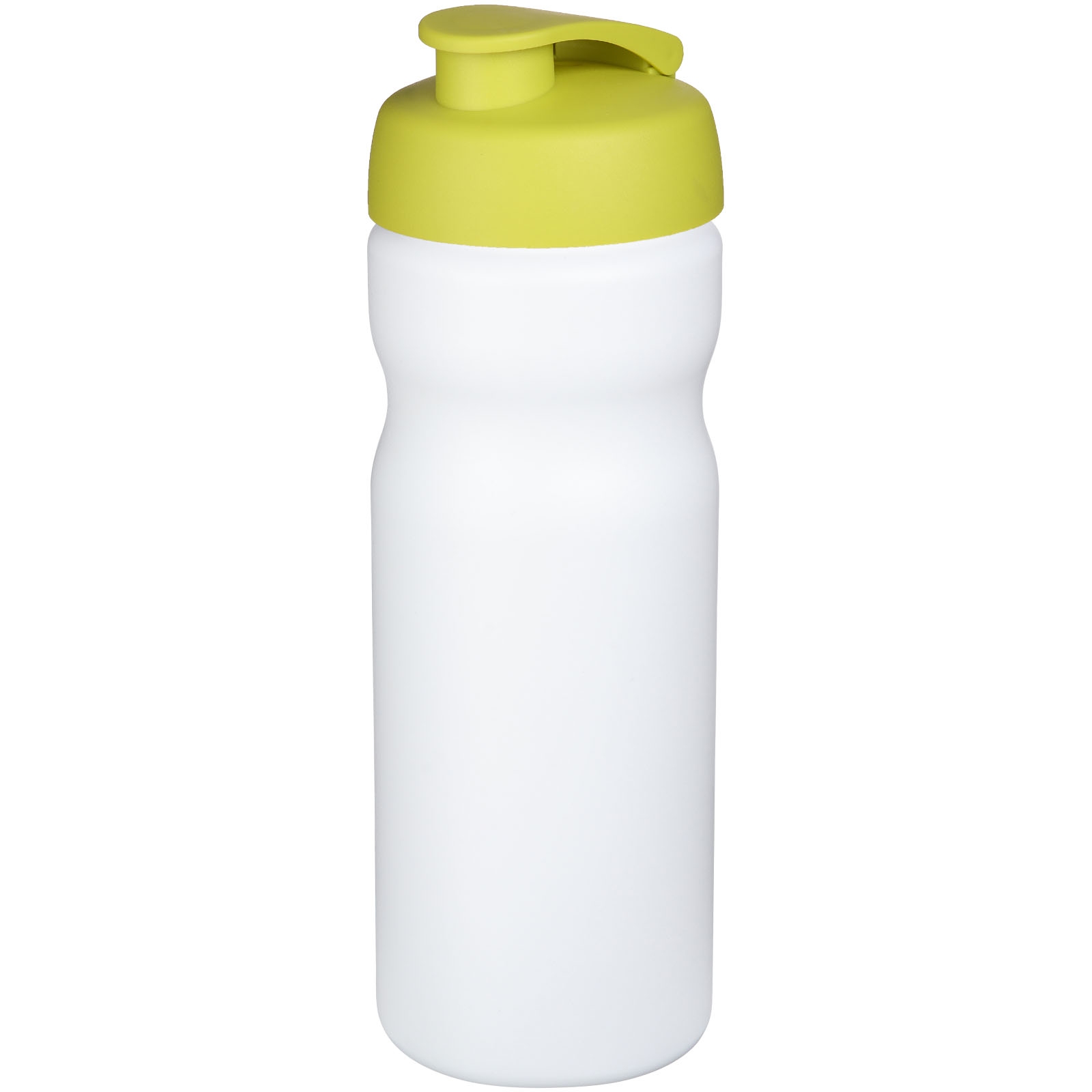 Bidon Baseline® Plus o pojemności 650 ml z otwieranym wieczkiem P069554C biały / limonka