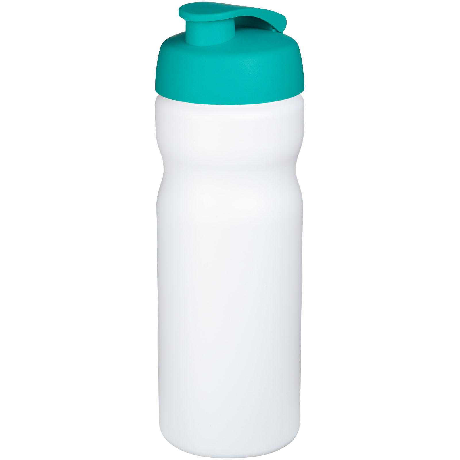 Bidon Baseline® Plus o pojemności 650 ml z otwieranym wieczkiem P069554C biały / morski