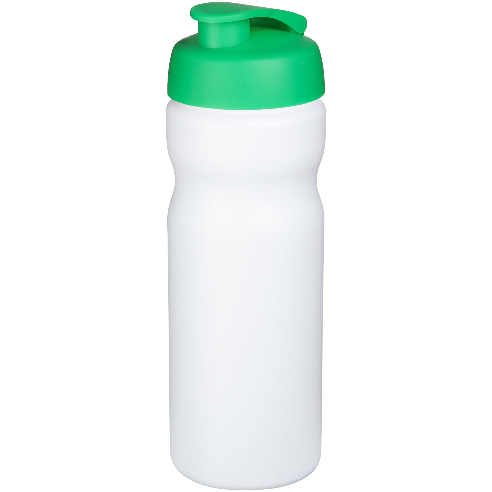 Bidon Baseline® Plus o pojemności 650 ml z otwieranym wieczkiem P069554C biały / zielony