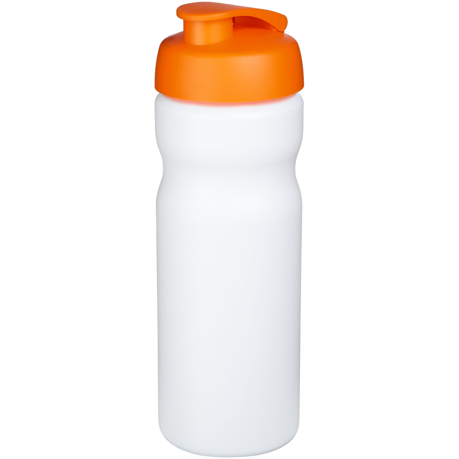 Bidon Baseline® Plus o pojemności 650 ml z otwieranym wieczkiem P069554C biały / pomarańczowy