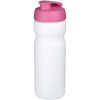 Bidon Baseline® Plus o pojemności 650 ml z otwieranym wieczkiem P069554C biały / różowy