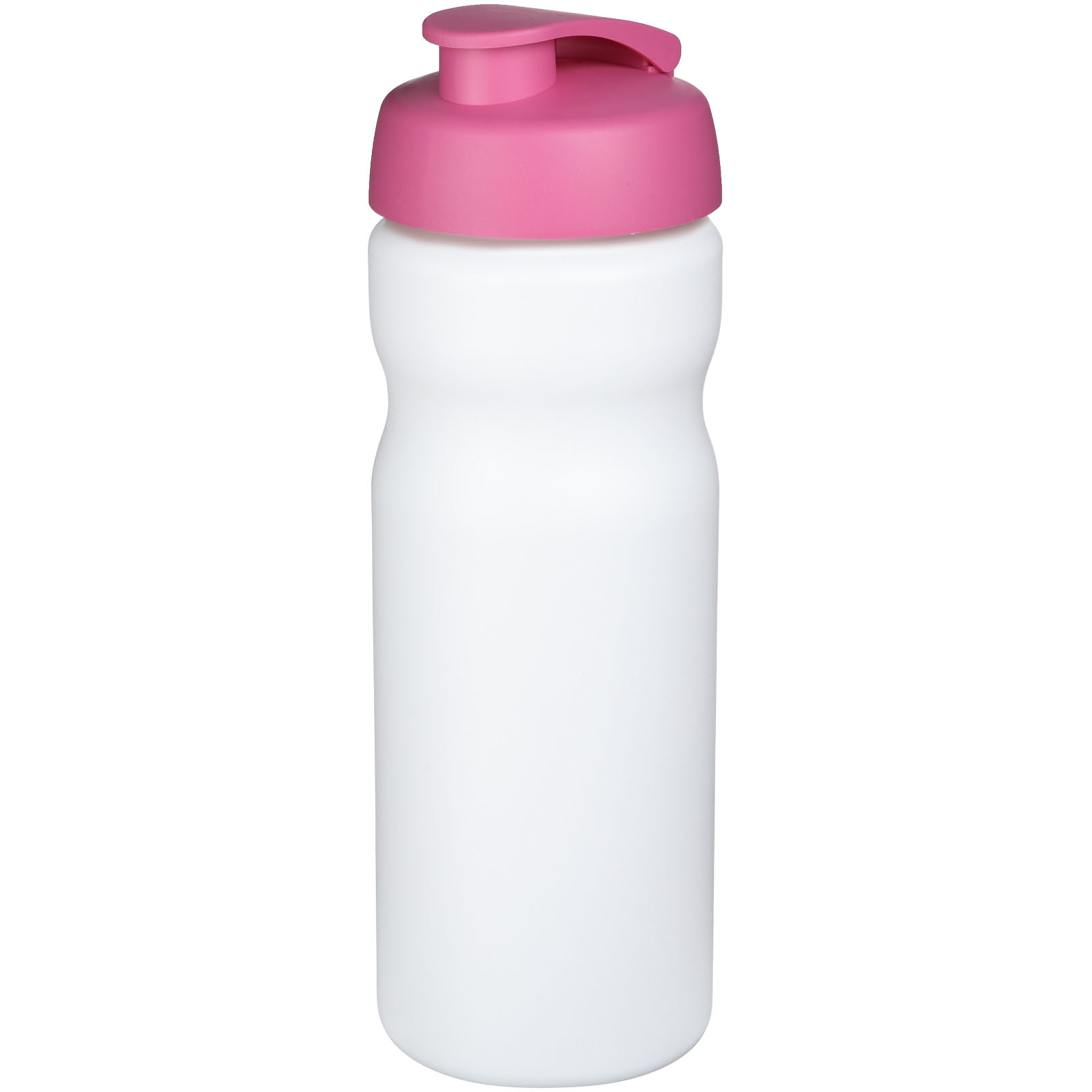 Bidon Baseline® Plus o pojemności 650 ml z otwieranym wieczkiem P069554C biały / różowy