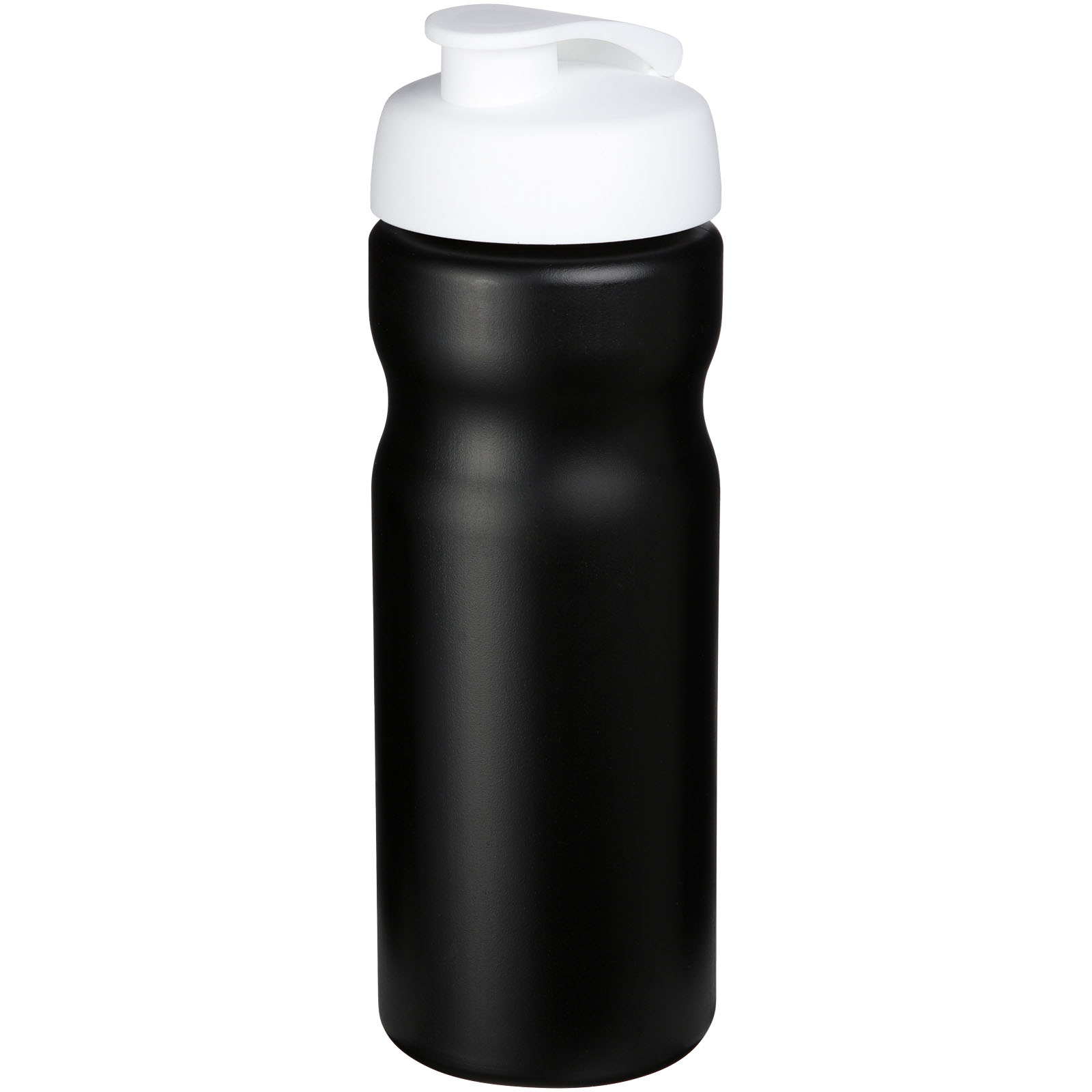 Bidon Baseline® Plus o pojemności 650 ml z otwieranym wieczkiem P069554C czarny / biały