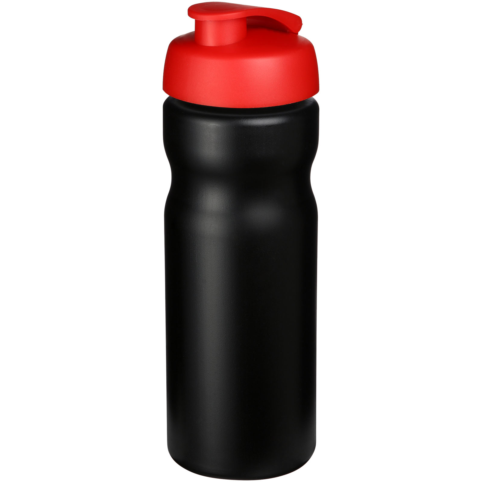 Bidon Baseline® Plus o pojemności 650 ml z otwieranym wieczkiem P069554C czarny / czerwony