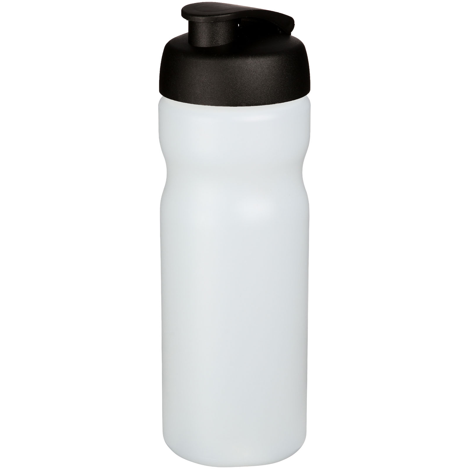 Bidon Baseline® Plus o pojemności 650 ml z otwieranym wieczkiem P069554C przezroczysty / czarny