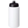 Bidon Baseline® Plus o pojemności 500 ml ze sportowym wieczkiem i uchwytem P069575C biały / czarny