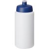 Bidon Baseline® Plus o pojemności 500 ml ze sportowym wieczkiem i uchwytem P069575C biały / niebieski