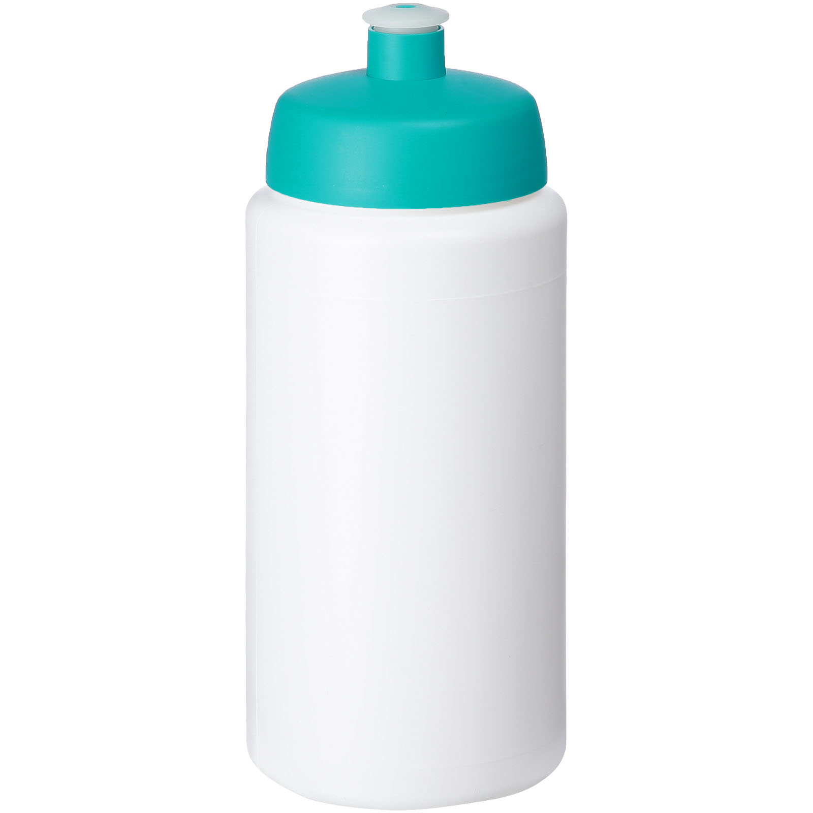 Bidon Baseline® Plus o pojemności 500 ml ze sportowym wieczkiem i uchwytem P069575C biały / morski