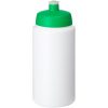 Bidon Baseline® Plus o pojemności 500 ml ze sportowym wieczkiem i uchwytem P069575C biały / zielony