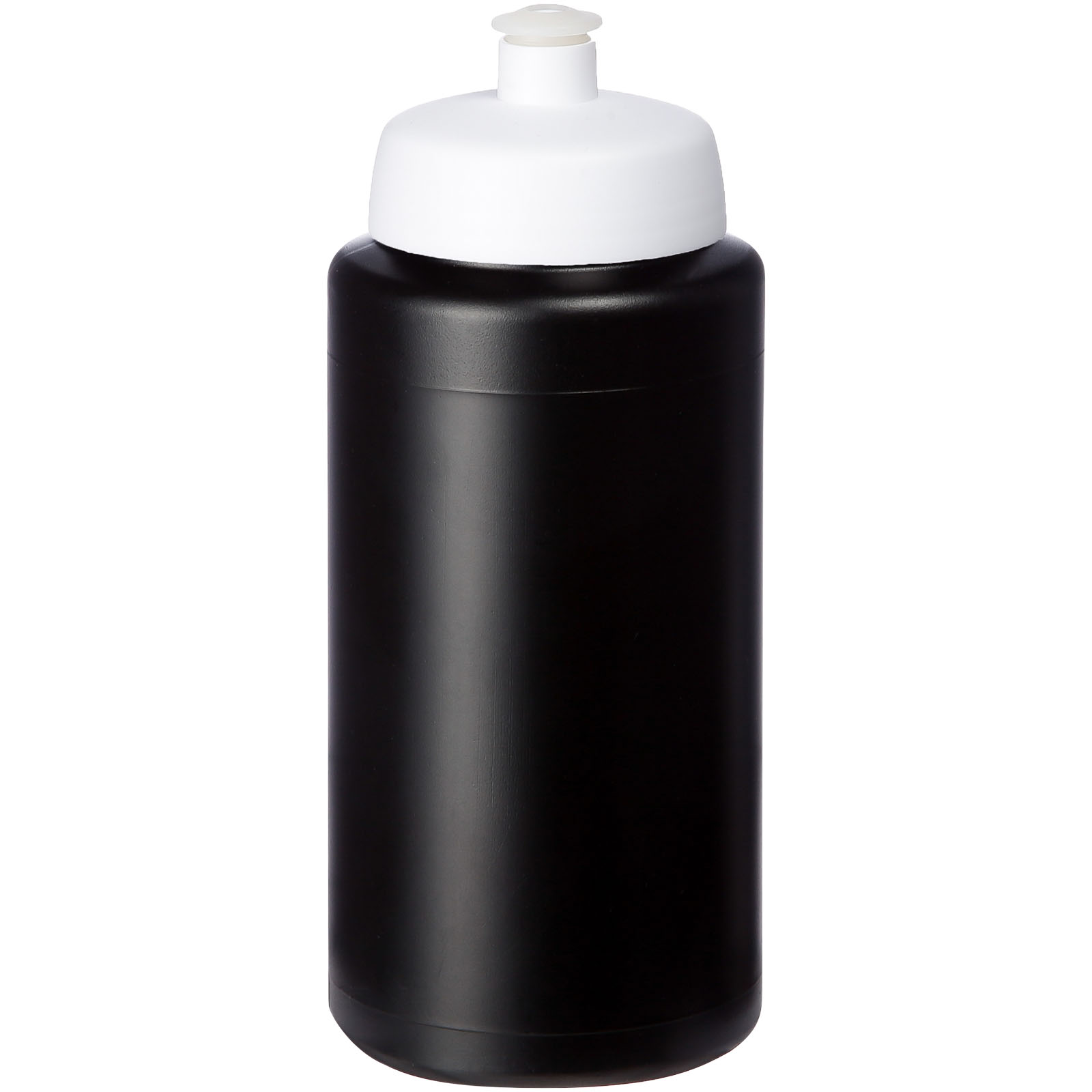Bidon Baseline® Plus o pojemności 500 ml ze sportowym wieczkiem i uchwytem P069575C czarny / biały