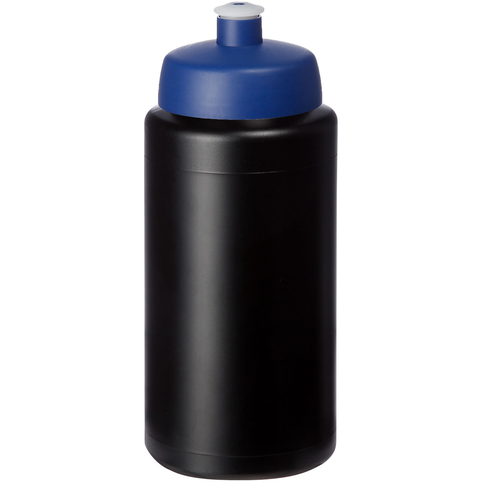 Bidon Baseline® Plus o pojemności 500 ml ze sportowym wieczkiem i uchwytem P069575C czarny / niebieski