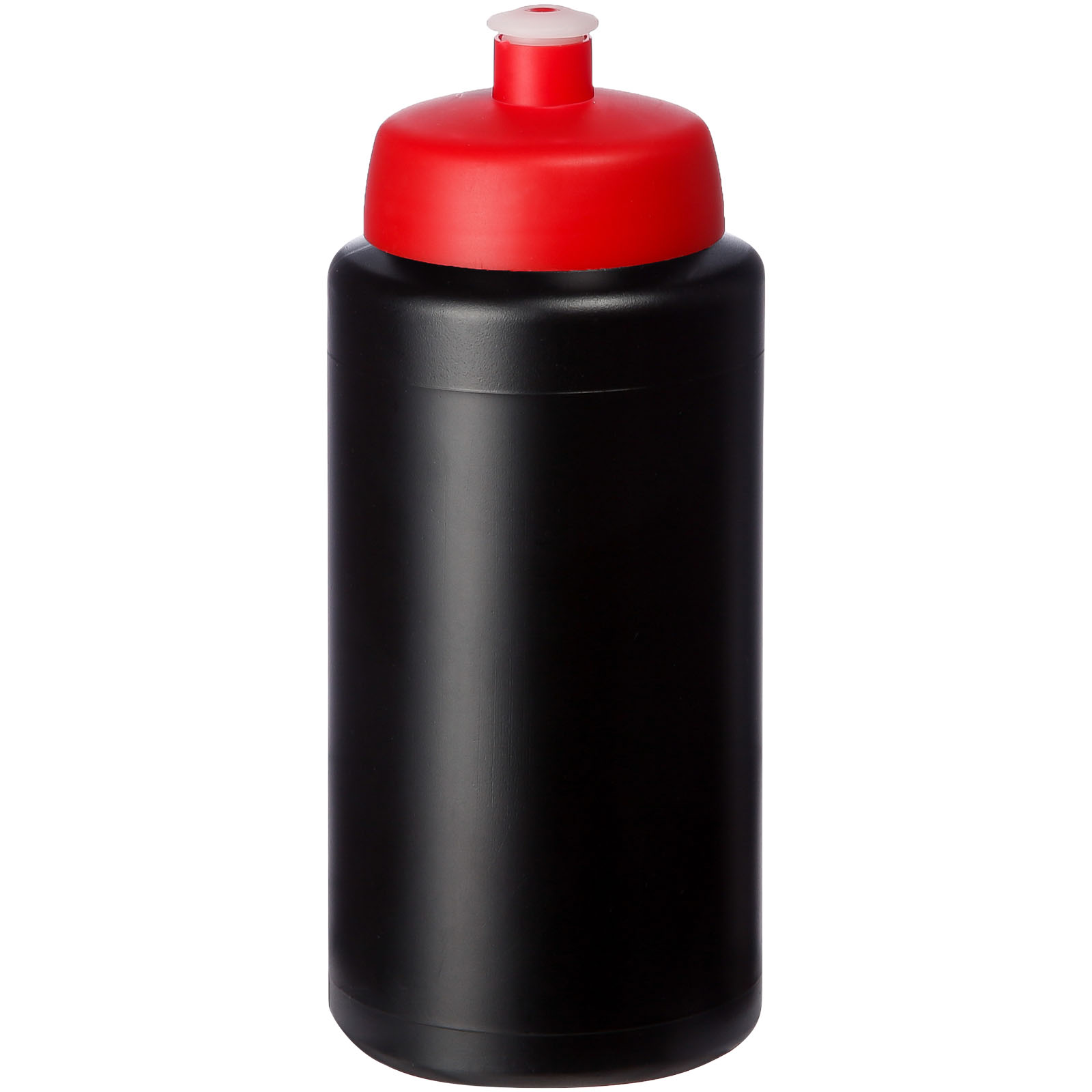 Bidon Baseline® Plus o pojemności 500 ml ze sportowym wieczkiem i uchwytem P069575C czarny / czerwony