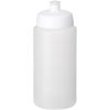 Bidon Baseline® Plus o pojemności 500 ml ze sportowym wieczkiem i uchwytem P069575C przezroczysty / biały