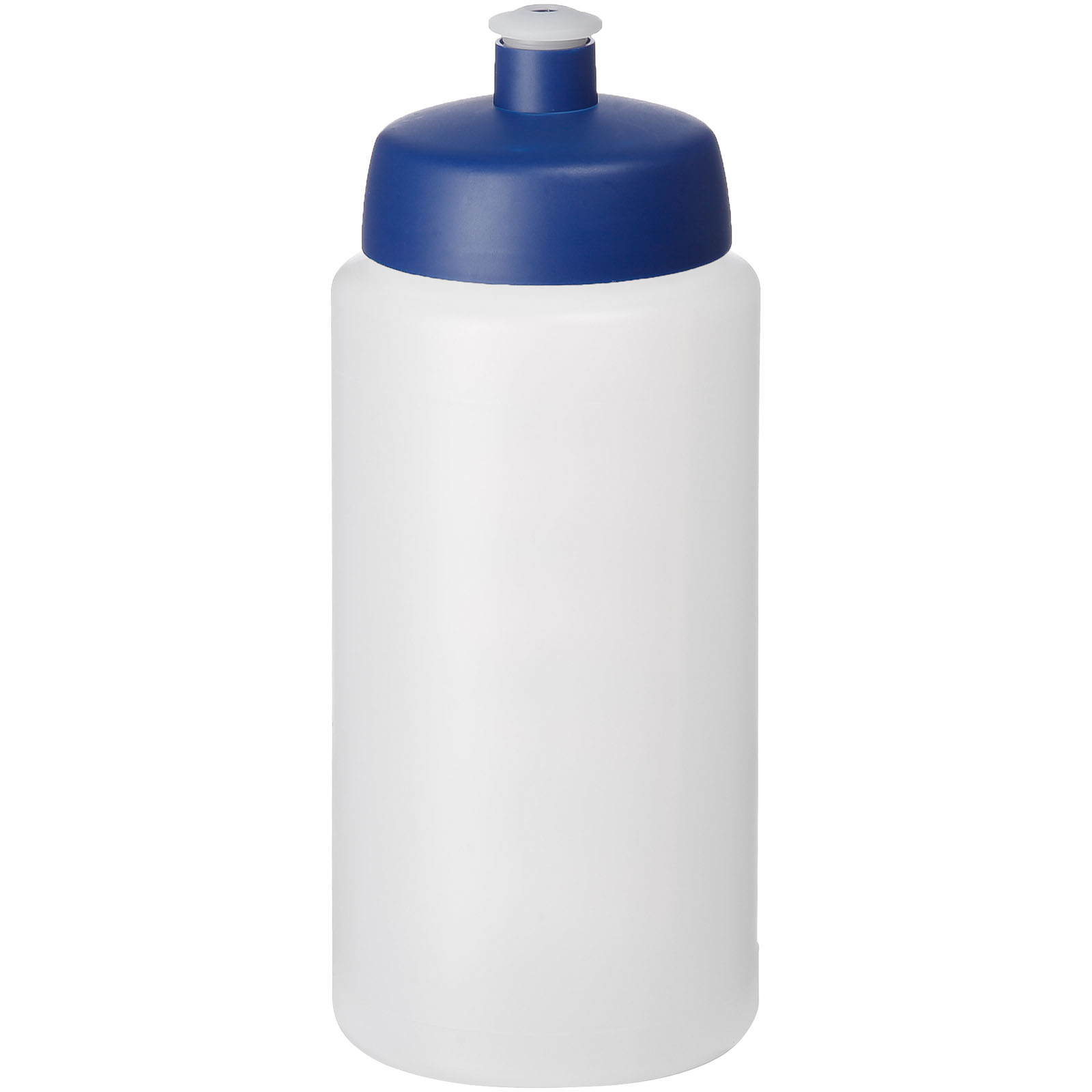 Bidon Baseline® Plus o pojemności 500 ml ze sportowym wieczkiem i uchwytem P069575C przezroczysty / niebieski