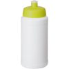 Bidon Baseline® Plus o pojemności 500 ml z wieczkiem sportowym P069598C biały / limonka