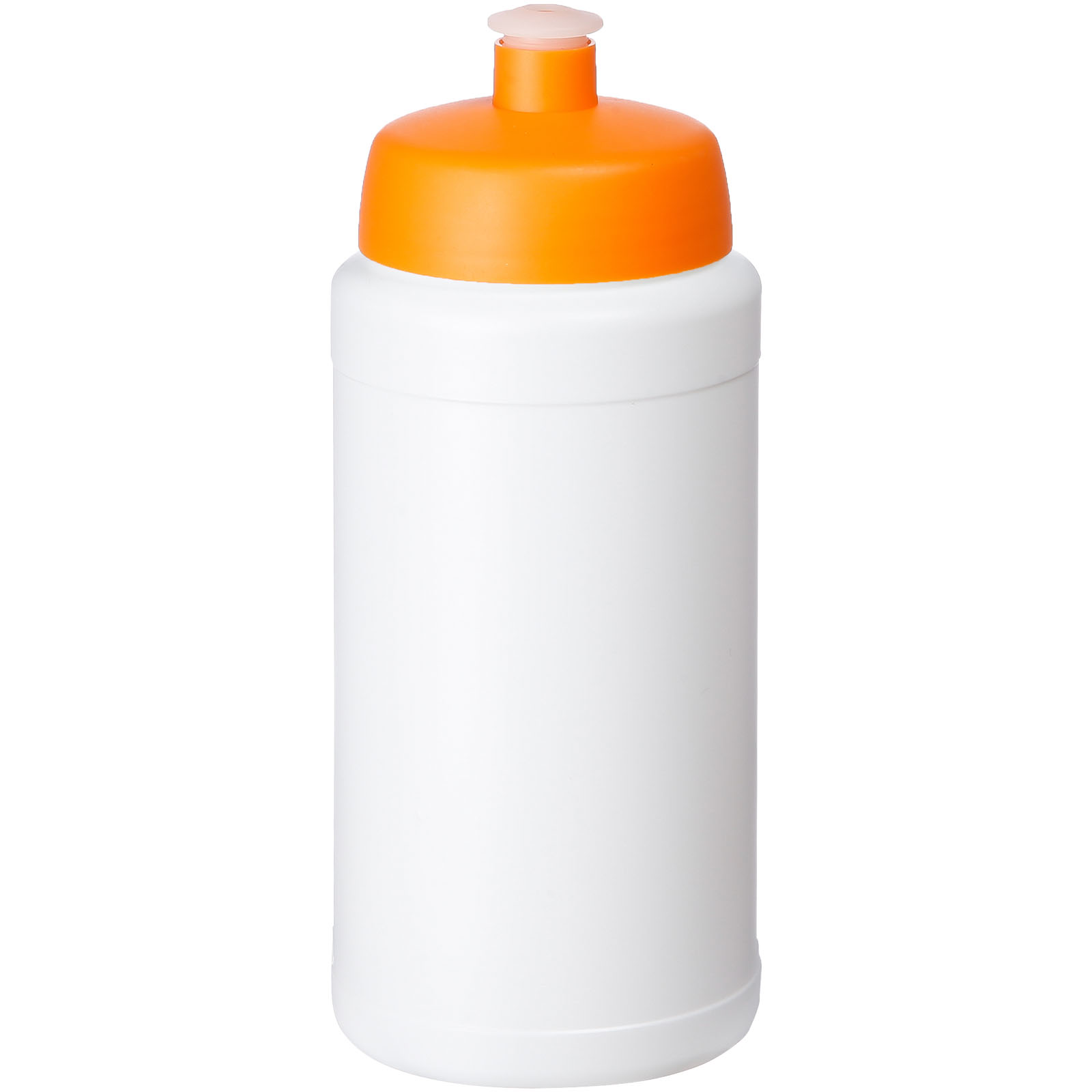 Bidon Baseline® Plus o pojemności 500 ml z wieczkiem sportowym P069598C biały / pomarańczowy