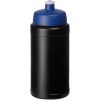 Bidon Baseline® Plus o pojemności 500 ml z wieczkiem sportowym P069598C czarny / niebieski