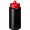Bidon Baseline® Plus o pojemności 500 ml z wieczkiem sportowym P069598C czarny / czerwony