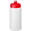Bidon Baseline® Plus o pojemności 500 ml z wieczkiem sportowym P069598C przezroczysty / czerwony