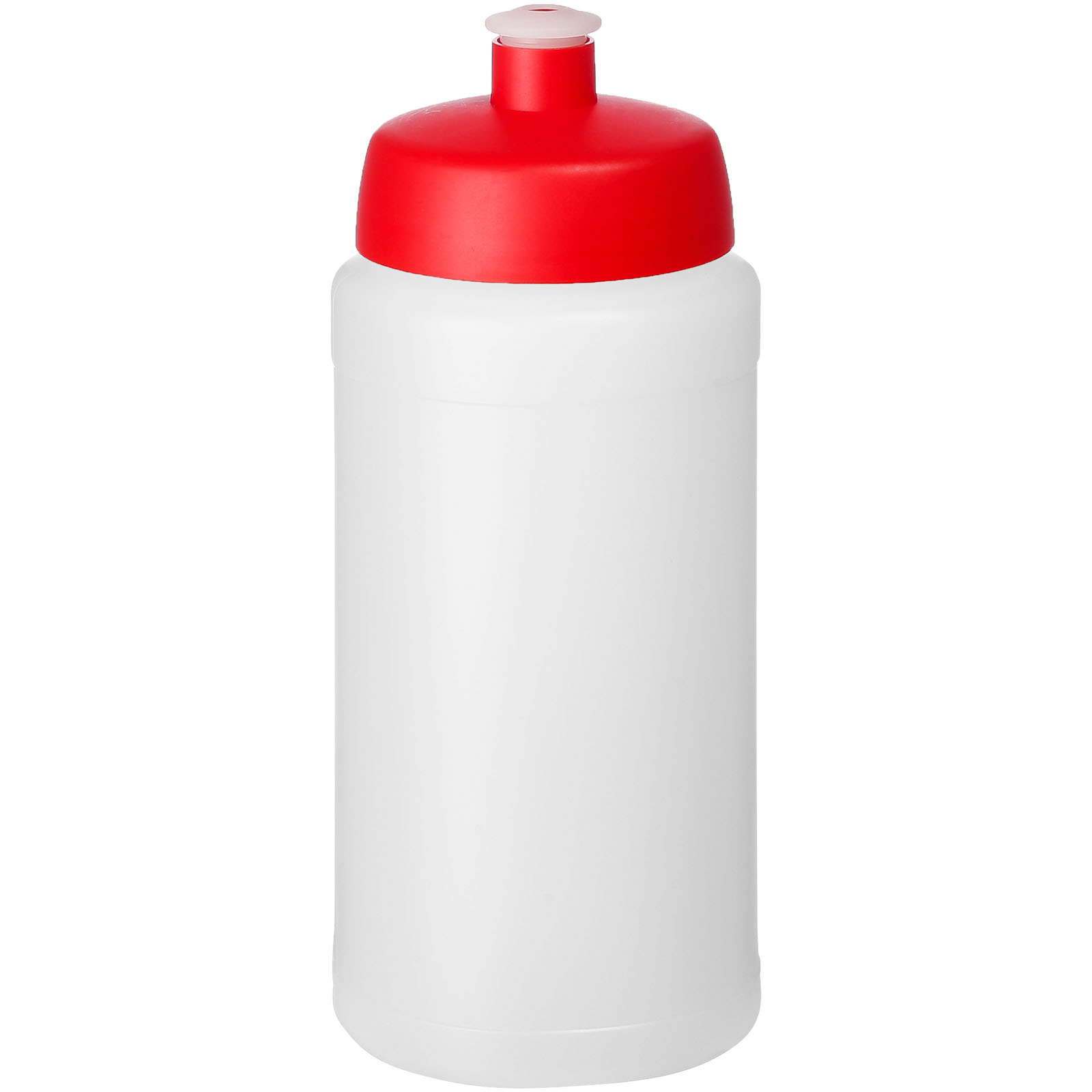 Bidon Baseline® Plus o pojemności 500 ml z wieczkiem sportowym P069598C przezroczysty / czerwony