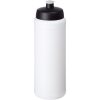 Bidon Baseline® Plus o pojemności 750 ml ze sportowym wieczkiem i uchwytem P069623C biały / czarny