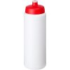 Bidon Baseline® Plus o pojemności 750 ml ze sportowym wieczkiem i uchwytem P069623C biały / czerwony