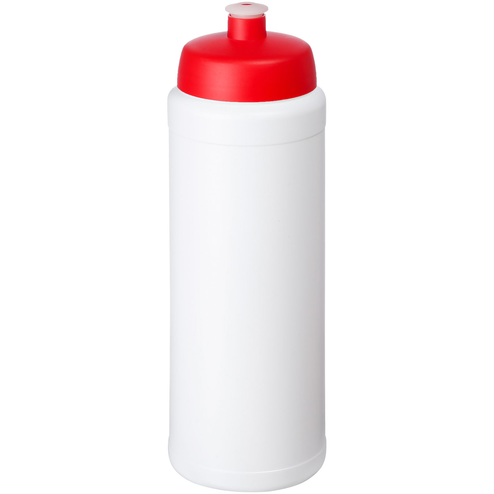Bidon Baseline® Plus o pojemności 750 ml ze sportowym wieczkiem i uchwytem P069623C biały / czerwony