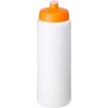 Bidon Baseline® Plus o pojemności 750 ml ze sportowym wieczkiem i uchwytem P069623C biały / pomarańczowy