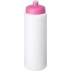 Bidon Baseline® Plus o pojemności 750 ml ze sportowym wieczkiem i uchwytem P069623C biały / różowy