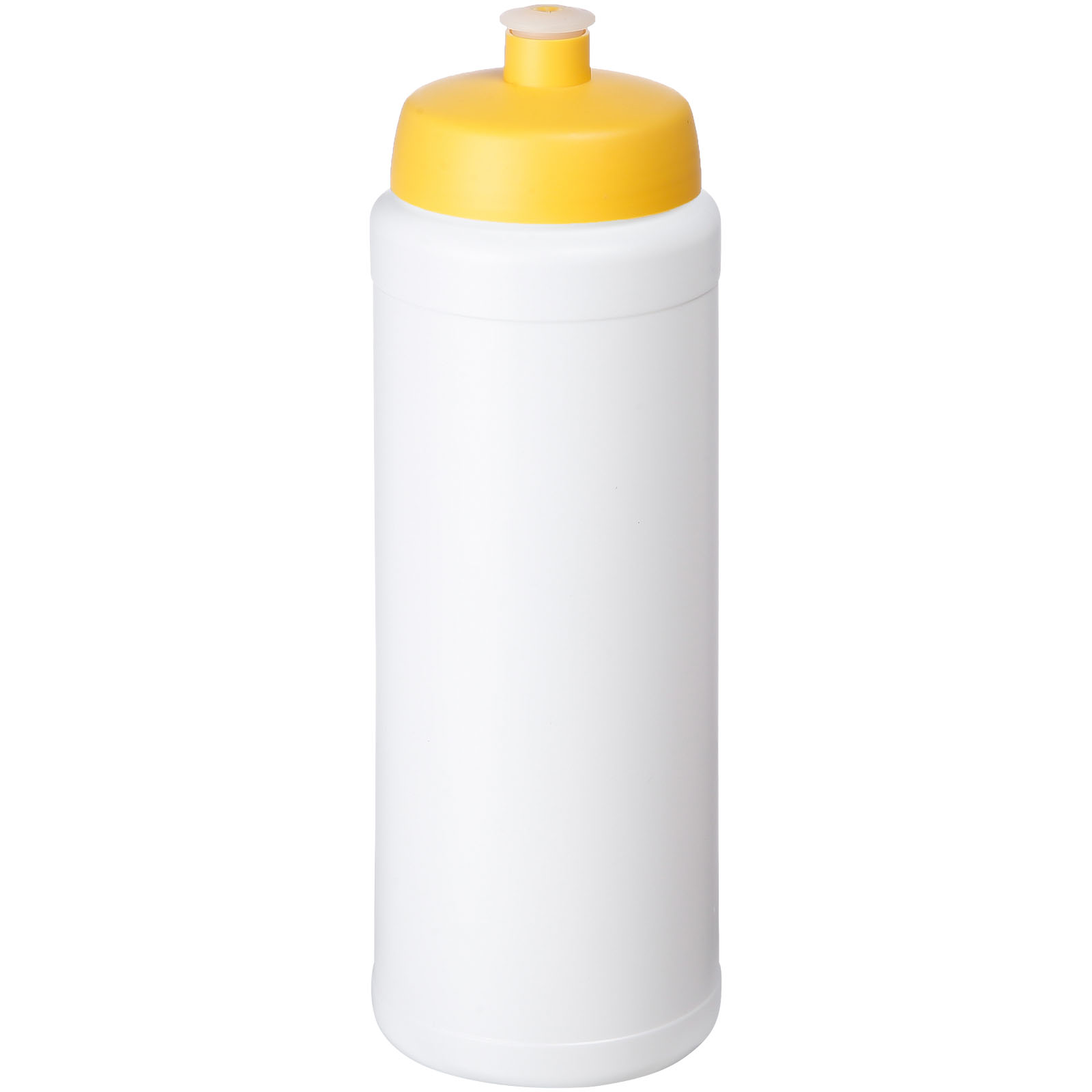 Bidon Baseline® Plus o pojemności 750 ml ze sportowym wieczkiem i uchwytem P069623C biały / żółty