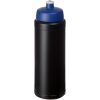 Bidon Baseline® Plus o pojemności 750 ml ze sportowym wieczkiem i uchwytem P069623C czarny / niebieski