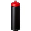 Bidon Baseline® Plus o pojemności 750 ml ze sportowym wieczkiem i uchwytem P069623C czarny / czerwony