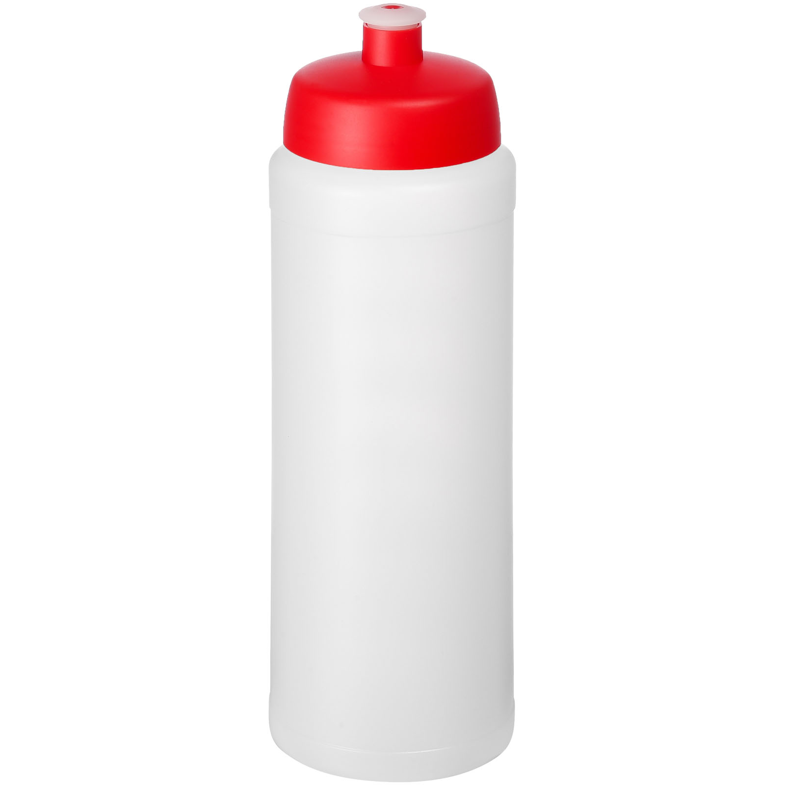 Bidon Baseline® Plus o pojemności 750 ml ze sportowym wieczkiem i uchwytem P069623C przezroczysty / czerwony